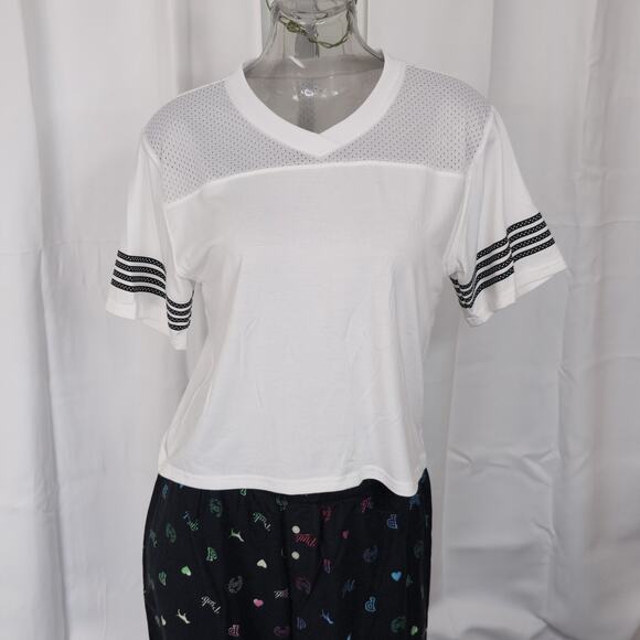 Flirtitude Active Short Sleeve White Jersey Top Size XS - Picture 3 of 7